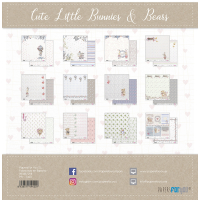 Papers For You Cute Little Bunnies and Bears Scrap Paper Pack (12pcs) (PFY-1420) ( PFY-1420)